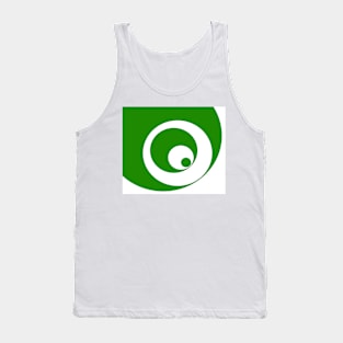 Abstract pattern - green and white. Tank Top